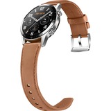 Huawei Watch GT2 46mm Classic, Smartwatch silber, Armband: Pebble Brown, Leder