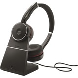 Jabra Evolve 75 MS Duo, Headset schwarz, inkl. Ladestation