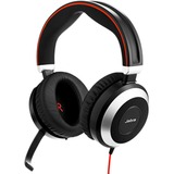Jabra Evolve 80 MS Duo, Headset schwarz/silber