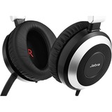 Jabra Evolve 80 MS Duo, Headset schwarz/silber