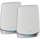 Netgear Orbi RBK752 2er Set AX4200, Mesh Router weiß/silber, 1x Router, 1x Satellit