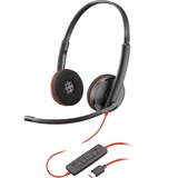 Plantronics Blackwire 3220 duo, Headset schwarz