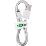 goobay USB-C Dual Ladeset 2,4 A, Ladegerät weiß