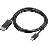 Lenovo Mini DisplayPort auf DisplayPort, Kabel schwarz, 2 Meter