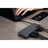 Lenovo Powered USB-C Travel Hub, Dockingstation schwarz, USB, HDMI, VGA, RJ-45