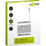 goobay USB-C Multiport-Adapter All in 1, Kartenleser silber