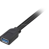 DeLOCK USB 3.2 Gen 1 Y-Kabel, USB-A Stecker + USB-A Stecker > USB-A Buchse schwarz/rot, 30cm