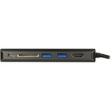 DeLOCK USB C 3.1 Dockingstation anthrazit, HDMI, USB-C, USB-A, SD-Kartenleser