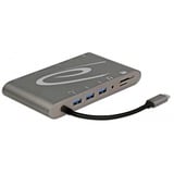 DeLOCK USB Type C 3.1 Dockingstation 4K grau, USB-C, HDMI, SD, USB