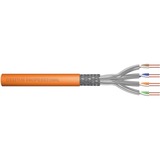 Digitus Professional Cat7 S/FTP Verlegekabel simplex, Dca orange, 100 Meter Rolle