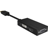 ICY BOX IB-AC1031 DisplayPort-> HDMI, Adapter schwarz, 8,7 cm