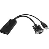 ICY BOX IB-AC512 Adapter VGA+USB -> HDMI schwarz, 23,5 cm