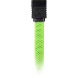 Sharkoon Sata III Kabel sleeve grün, 30 cm