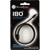 SilverStone CP07 180° SATA-III, Kabel schwarz, 50cm, Retail