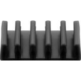 goobay Kabel Management 5-Slots, Kabelführung schwarz, 2er-Set