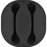 goobay Kabel Management Set, Kabelführung schwarz, 5er-Set