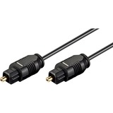 goobay Toslink-Kabel, LWL-Kabel Toslinkstecker schwarz, 3 Meter