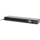 APC Rack PDU, mit Schaltfunktion, 1 HE, 12 A/208 V, 10 A/230 V, (8) C13, Verteiler schwarz, AP7920B