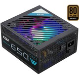 AZZA PSAZ-650W ARGB 650W, PC-Netzteil schwarz, 2x PCIe, 650 Watt