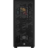 Aerocool Hive FRGB v3, Tower-Gehäuse schwarz, Tempered Glass