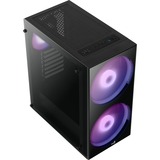 Aerocool Python, Tower-Gehäuse schwarz, Tempered Glass