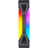 Corsair iCUE QL120 RGB 3er 120x120x25, Gehäuselüfter schwarz, 3er Pack, inkl Lighting Node CORE