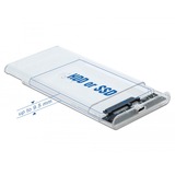 DeLOCK Externes Gehäuse für 2.5" SATA HDD / SSD mit SuperSpeed USB 10 Gbps (USB 3.1 Gen 2), Laufwerksgehäuse transparent