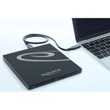 DeLOCK Externes Gehäuse für Ultra Slim SATA Laufwerke 9,5 mm > USB Type-C Buchse, Laufwerksgehäuse 