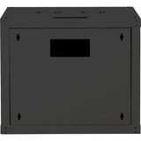 Digitus 483-mm-Wandschrank, 9 HE, IT-Schrank schwarz, 9 Höheneinheiten