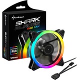 Sharkoon SHARK Blades RGB Fan, Gehäuselüfter schwarz, 120 mm