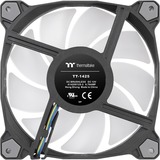 Thermaltake Pure Duo 14 ARGB Sync Radiator Fan, Gehäuselüfter schwarz/transparent, 2er Set, 1x Controller