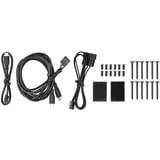 Thermaltake Riing Duo 14 RGB Radiator Fan 3 Pack, Gehäuselüfter schwarz, 3er Set, 1x Controller, 140 mm