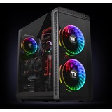 Thermaltake Riing Plus 20 LED RGB Case Fan TT Premium Edition, Gehäuselüfter schwarz, ohne Controller