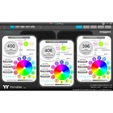 Thermaltake Riing Plus 20 LED RGB Case Fan TT Premium Edition, Gehäuselüfter schwarz, ohne Controller