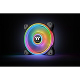 Thermaltake Riing Quad 12 RGB Radiator Fan TT Premium Edition 3 Pack, Gehäuselüfter schwarz, 3er Set, 1x Controller, 120 mm