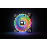 Thermaltake Riing Quad 12 RGB Radiator Fan TT Premium Edition 3 Pack, Gehäuselüfter schwarz, 3er Set, 1x Controller