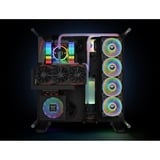 Thermaltake Riing Quad 12 RGB Radiator Fan TT Premium Edition 3 Pack, Gehäuselüfter weiß, 3er Set, 1x Controller