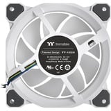 Thermaltake Riing Quad 12 RGB Radiator Fan TT Premium Edition 3 Pack, Gehäuselüfter weiß, 3er Set, 1x Controller, 120 mm