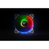 Thermaltake Riing Quad 12 RGB Radiator Fan TT Premium Edition 3 Pack, Gehäuselüfter weiß, 3er Set, 1x Controller