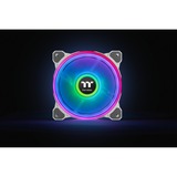 Thermaltake Riing Quad 14 RGB Radiator Fan TT Premium Edition 3 Pack, Gehäuselüfter weiß, 3er Set, 1x Controller