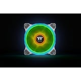 Thermaltake Riing Quad 14 RGB Radiator Fan TT Premium Edition 3 Pack, Gehäuselüfter weiß, 3er Set, 1x Controller, 140 mm