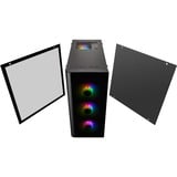 Thermaltake View 21 Tempered Glass RGB Plus Edition, Tower-Gehäuse schwarz, Window-Kit