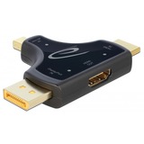 DeLOCK 3in1 Monitoradapter HDMI / DisplayPort / mini DisplayPort > HDMI anthrazit