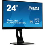 iiyama ProLite XUB2492HSU-B1, LED-Monitor 60 cm(24 Zoll), schwarz, HDMI, DisplayPort, VGA