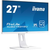 iiyama XUB2792HSU-W1, LED-Monitor 69 cm(27 Zoll), weiß, FullHD, IPS, 75 Hz, HDMI