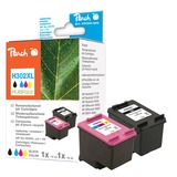 Peach Tinte SparPack PI300-659 kompatibel zu HP 302XL, F6U68A, F6U67A