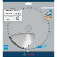 Bosch Professional PRO Multi Material Kreissägeblatt, Ø 210mm, 80Z Bohrung 30mm, für Kapp- & Gehrungssägen