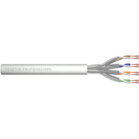 Digitus Professional Cat.6a U/FTP Twisted Pair Roh-Patchkabel grau, 100 Meter Box, Klasse EA
