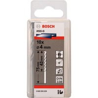 Bosch Metallbohrer HSS-G, Ø 4mm 10 Stück, Arbeitslänge 43mm
