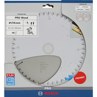 Bosch Professional PRO Wood Kreissägeblatt 216 mm 2 Stück, Promo-Pack